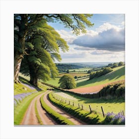 Bluebell Road Canvas Print