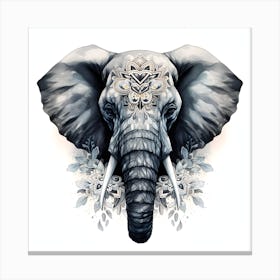 Elephant Series Artjuice By Csaba Fikker 008 1 Canvas Print