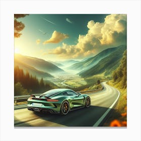 Aston Martin green Canvas Print