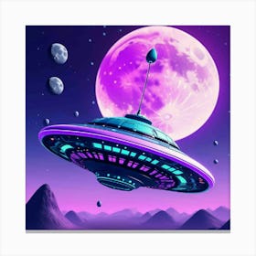 Alien Spaceship Canvas Print