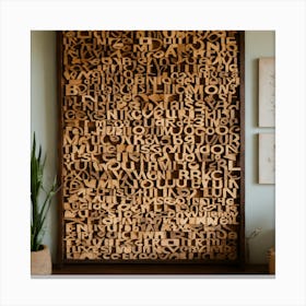 Alphabet Wall Art Canvas Print