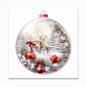 Christmas Ball Ornament Canvas Print