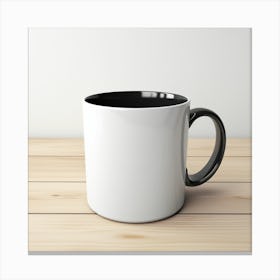 Black And White Mug Canvas Print