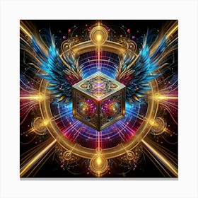 Cube With Wings Canvas Print