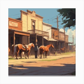 Old West Canvas Print