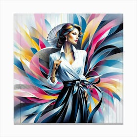 Sophisticated woman Canvas Print