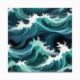 Sea Waves Canvas Print