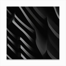 Abstract Black And White Pattern Canvas Print