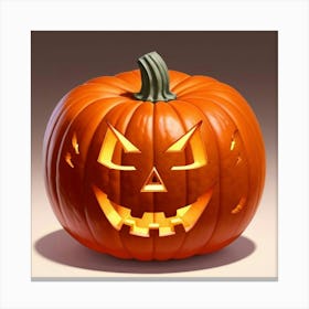 Halloween Pumpkin Carving Canvas Print