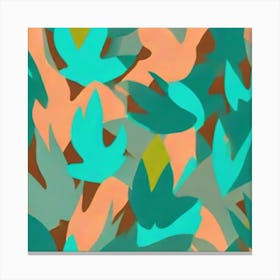 Single Tropical Leaf pattern art, 117 Canvas Print