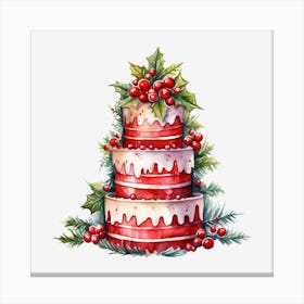 Christmas Cake 5 Canvas Print