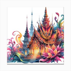 Thailand Temple Canvas Print