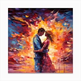 'The Kiss' Canvas Print