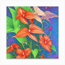 Anthurium Flowers 11 Canvas Print