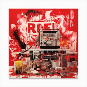 Roel street graffiti Canvas Print