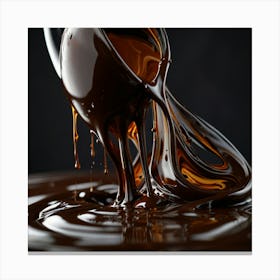 Chocolate Pouring 10 Canvas Print