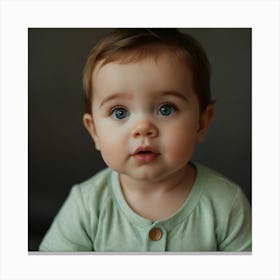 Portrait Of A Baby Canvas Print