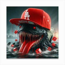 Monster In The Sea Canvas Print