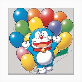 Doraemon cartoon Canvas Print