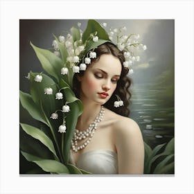 Lily Of The Valley art print 2 Canvas Print