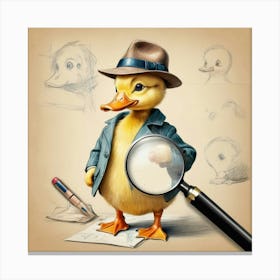 Duck Detective 8 Canvas Print