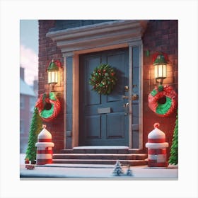 Christmas Scene 2 Canvas Print