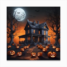 Haunted House 5 Canvas Print