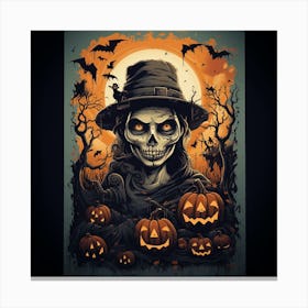 Halloween Skeleton 2 Canvas Print