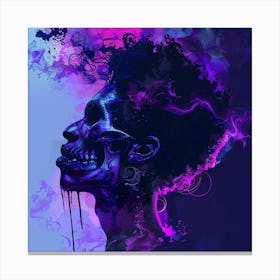 Woman With A Skull Canvas Print