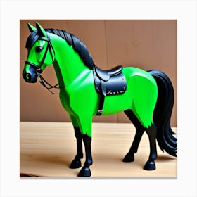 Green Horse Canvas Print