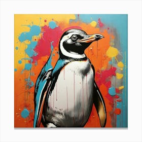 Pop Art graffiti Penguin Canvas Print