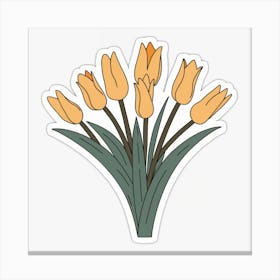 Bunch of Tulips Canvas Print