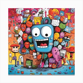 Robots Canvas Print