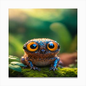 Frog With Big Eyes Canvas Print