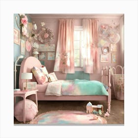 Shabby Chic Dreamy Mist Pastel Junk Journals Nurse (21) Canvas Print