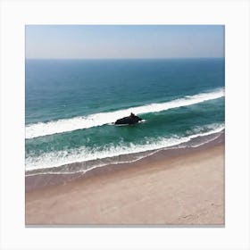 Beach At Dusk 1 Canvas Print