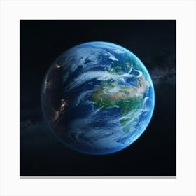 Earth From Space Canvas Print