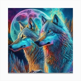 Wolf Painting Canvas Print