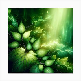 Green Leaves Canvas Print