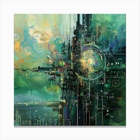 Futuristic City Canvas Print