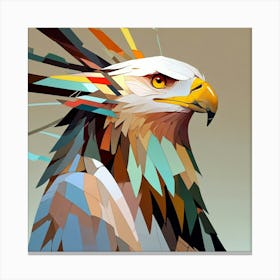 Cubism Art, Eagle 1 Canvas Print