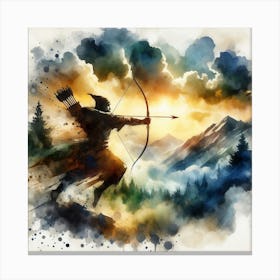 Steadfast Aim Canvas Print