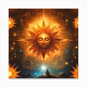 Meditative Sun Canvas Print