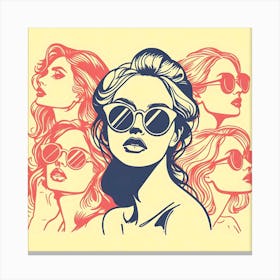 Woman In Sunglasses Canvas Print