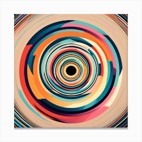 Abstract Colorful Abstract Painting Canvas Print