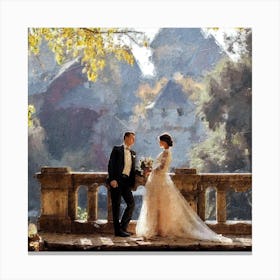 Bride And Groom On A Bridge, Portrait Painting From Photo, Wedding Gifts, Couple Gifts, Anniversary Gifts, Custom Wedding Portrait, Personalized Gifts, Digital Portrait, Custom Portrait, Portrait From Photo, Couple Portrait, Custom Couple, Portrait Watercolor, Painting From Photo, Anniversary Gift, Couple Gifts, Portraits and Frames, Anniversary Gifts, Picture From Photo, Couple Painting, Wedding Portrait, Anniversary Gifts, Personalized Gifts, Gifts, Canvas Print