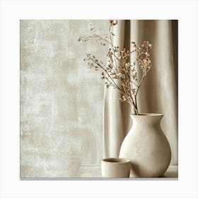 Beige Wall Art Canvas Print