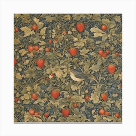 Strawberry Thief William Morris (5) Canvas Print