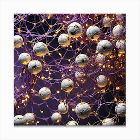 Soccer Ball Lights Canvas Print