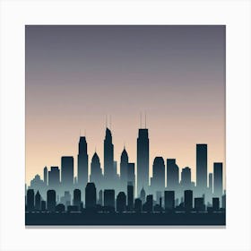 Chicago Skyline 4 Canvas Print